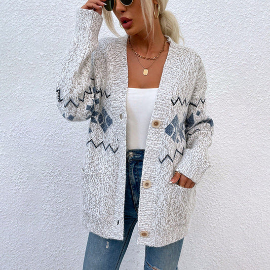 Rebecca Cardigan | Women's Autumn Knitted Button Cardigan