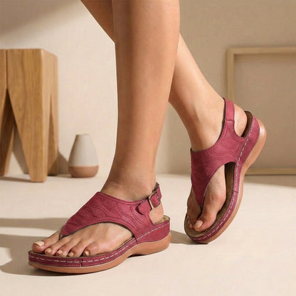 Serena Orthopedic Toe-Loop Sandals | Adjustable Comfort Summer Walking Sandals