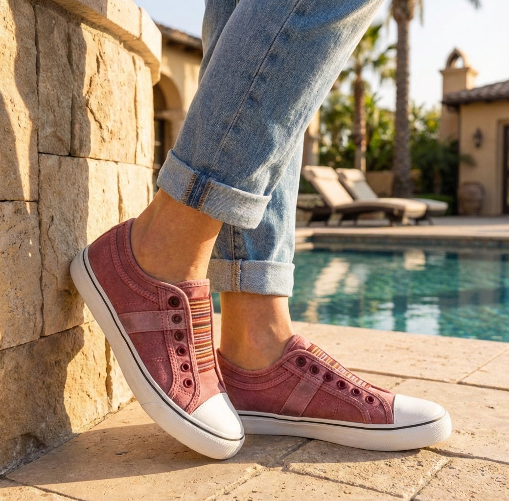 Orion Casual Slip-On Sneakers | Lightweight Canvas Everyday Comfort Shoes