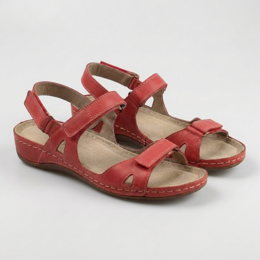 Isla Open-Toe Flat Sandals | Adjustable Straps Sandals