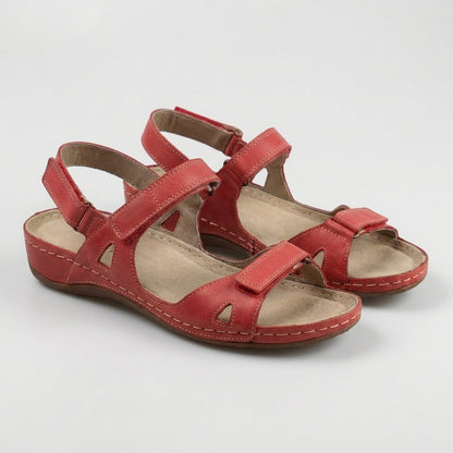 Isla Open-Toe Flat Sandals | Adjustable Straps Sandals