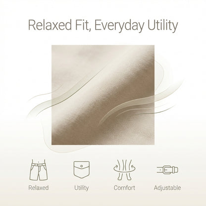 Theodore Relaxed Fit Cargo Shorts | Cargo Pockets Knee-Length Shorts