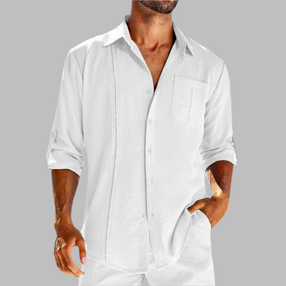 Riemer Shirt | Men's Casual Long Sleeve Linen Shirt