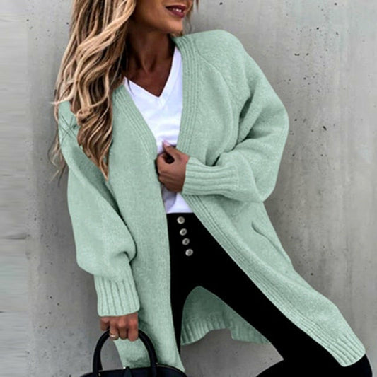 Rima Coat | Women's Autumn Casual Solid Knitted Coat