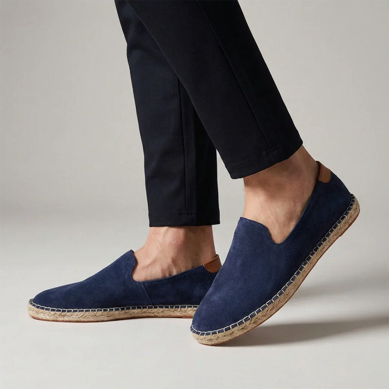 Joshua Espadrille Slip-On Shoes | Jute Sole Contrast Heel Espadrille Slip-On Shoes