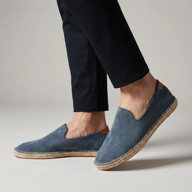 Joshua Espadrille Slip-On Shoes | Jute Sole Contrast Heel Espadrille Slip-On Shoes