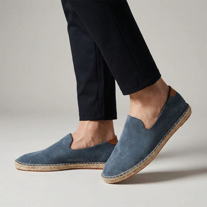 Joshua Espadrille Slip-On Shoes | Jute Sole Contrast Heel Espadrille Slip-On Shoes