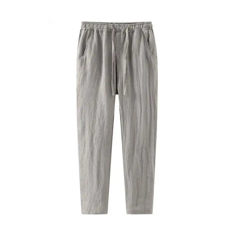 Roel Trousers | Men's Linen Trousers with Drawstring Waist