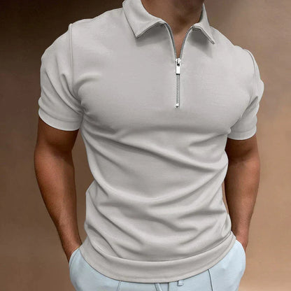 Ruben Polo | Men's Casual Zippered Polo Shirt