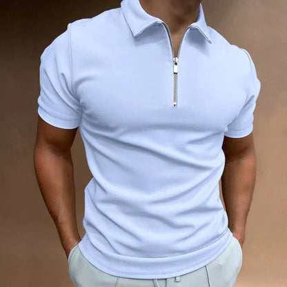 Ruben Polo | Men's Casual Zippered Polo Shirt