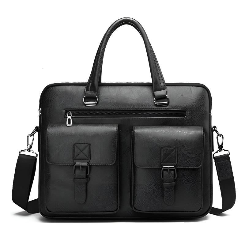 Theodore Structured Messenger Bag | Buckle Detail  Messenger Bag