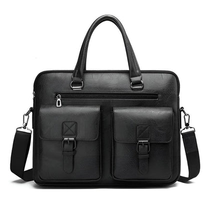 Theodore Structured Messenger Bag | Buckle Detail  Messenger Bag