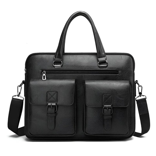 Theodore Structured Messenger Bag | Buckle Detail  Messenger Bag