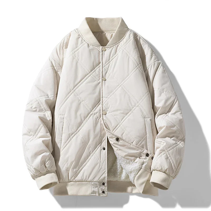Arthur Quilted Bomber Jacket | Relaxed Fit Ribbed Trim Jacket
