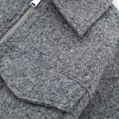 Amelia Cropped Jacket | Collared Relaxed Fit Jacket
