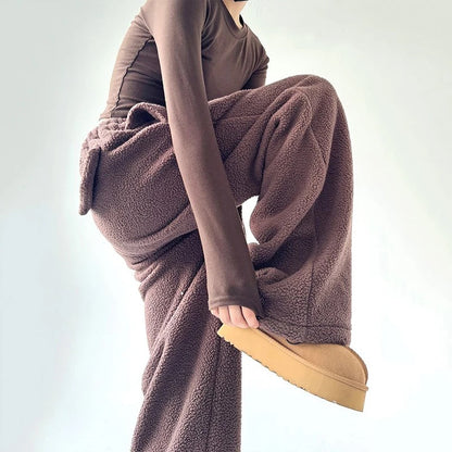 Isla Wide-Leg Sweatpants | Drawstring Waist Sweatpants