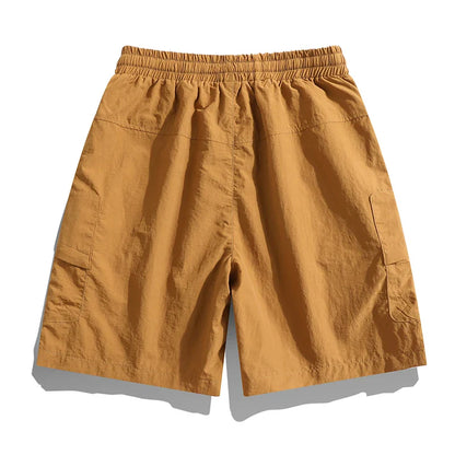Joshua Relaxed Fit Cargo Shorts | Elastic Waist Drawstring Cargo Shorts