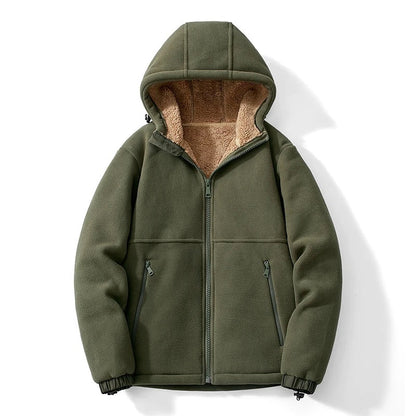 Sebastian Relaxed Fit Hoodie | Sherpa Lined Zip Closure Hoodie