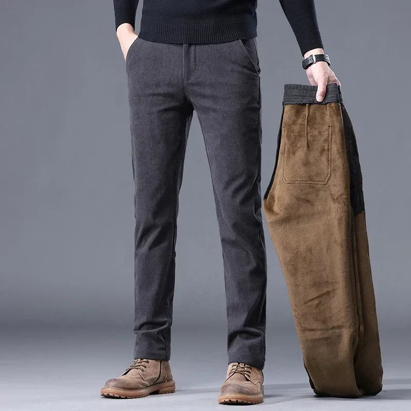 Joshua Straight Fit Pants |  Ribbed Side Pockets Pants