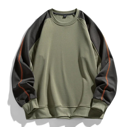 Harry Relaxed Fit Sweatshirt | Colorblock Crewneck Sweatshirt