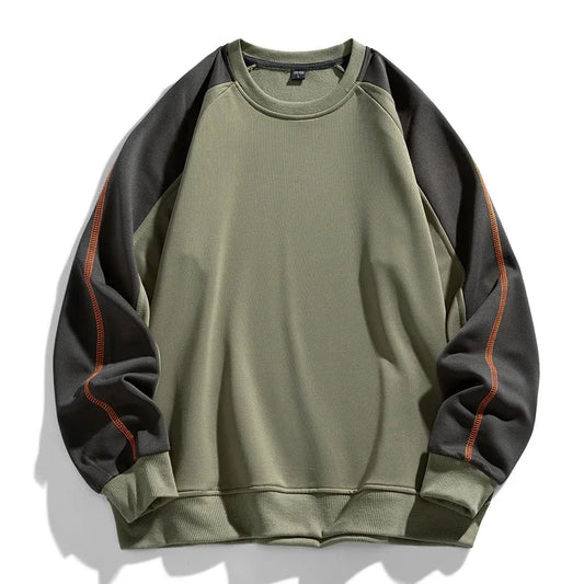 Harry Relaxed Fit Sweatshirt | Colorblock Crewneck Sweatshirt