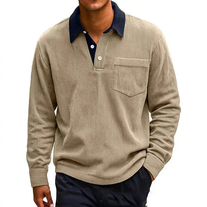Sebastian Regular Fit Polo Shirt | Contrasting Collar Button Placket Polo Shirt
