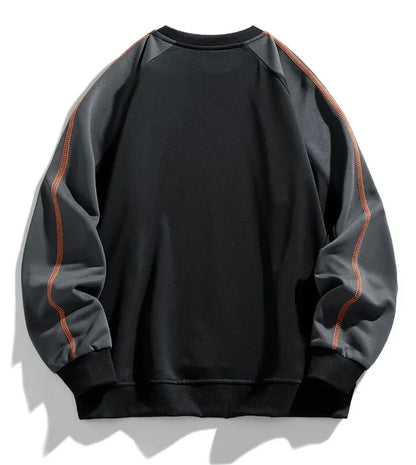 Harry Relaxed Fit Sweatshirt | Colorblock Crewneck Sweatshirt