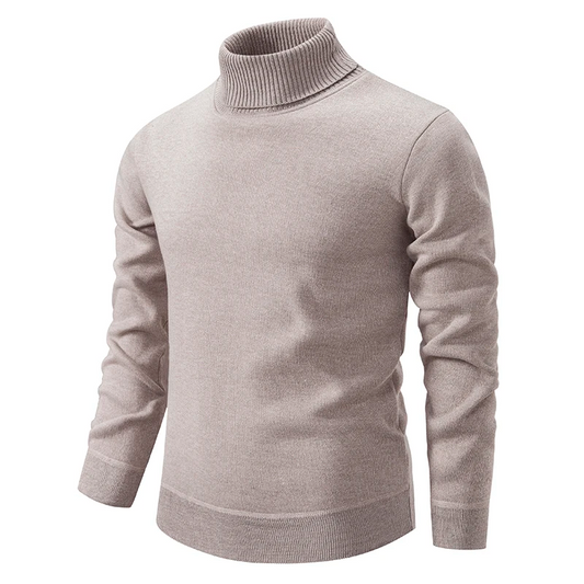 Sienna Ribbed Hip-Length Turtleneck Sweater | Regular Fit Long Sleeve Sweater