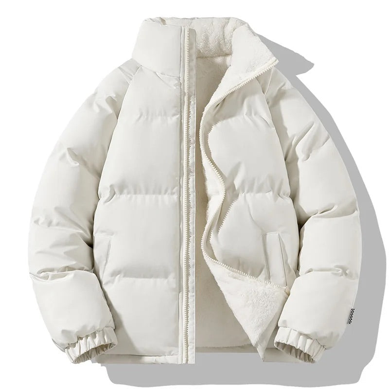 Theodore Relaxed Fit Puffer Jacket | Quilted High-Neck Hip-Length Jacket