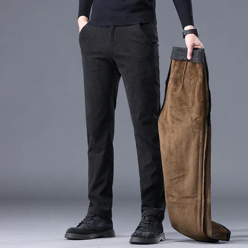 Joshua Straight Fit Pants |  Ribbed Side Pockets Pants