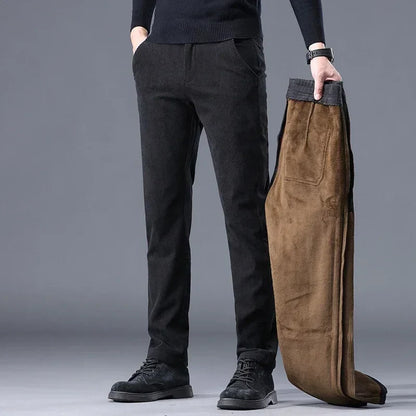 Joshua Straight Fit Pants |  Ribbed Side Pockets Pants