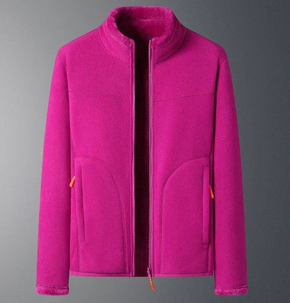 Sophia Regular Fit Stand Collar Jacket | Zip Closure Side Pockets Jacket