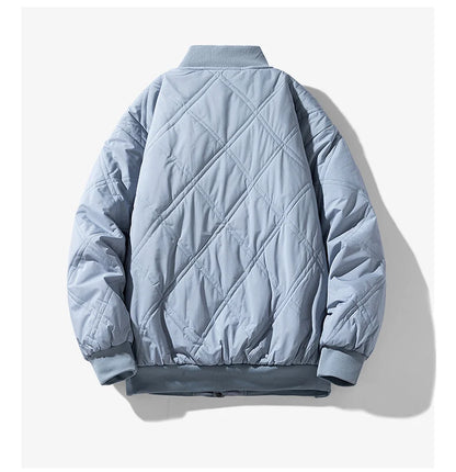 Arthur Quilted Bomber Jacket | Relaxed Fit Ribbed Trim Jacket