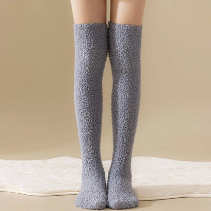 Lily Fitted Knee-High Socks | Fluffy Cozy Knee-High Socks