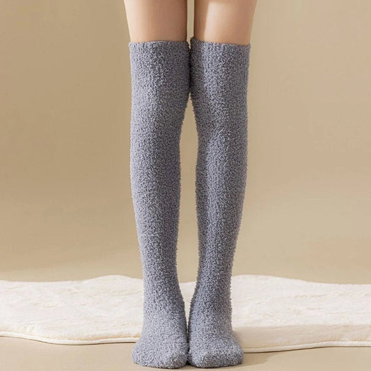 Lily Fitted Knee-High Socks | Fluffy Cozy Knee-High Socks