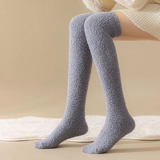 Lily Fitted Knee-High Socks | Fluffy Cozy Knee-High Socks