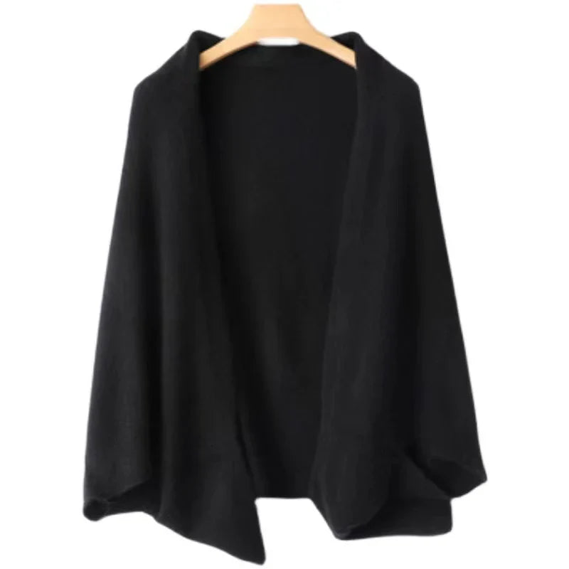 Isla Relaxed Fit Shawl | Solid Draped Shawl