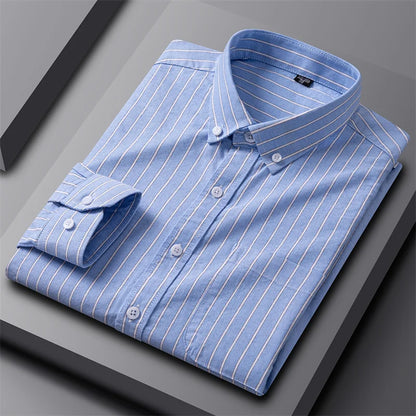 Harry Regular Fit Oxford Shirt | Striped Button-Down Collar Shirt