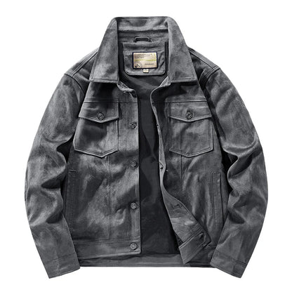Harrison Regular Fit Trucker Jacket | Button Front Flap Pockets Jacket