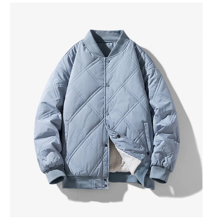 Arthur Quilted Bomber Jacket | Relaxed Fit Ribbed Trim Jacket