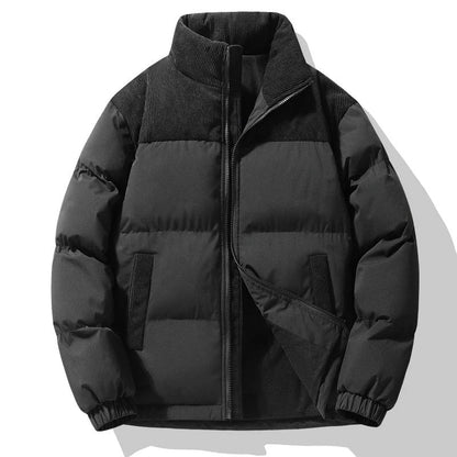 Oscar Quilted Relaxed Fit Puffer Jacket | Stand-Up Collar Hip-Length Jacket