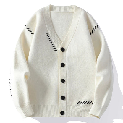 Jack Relaxed Fit Cardigan | V-Neck Long Sleeve Cardigan