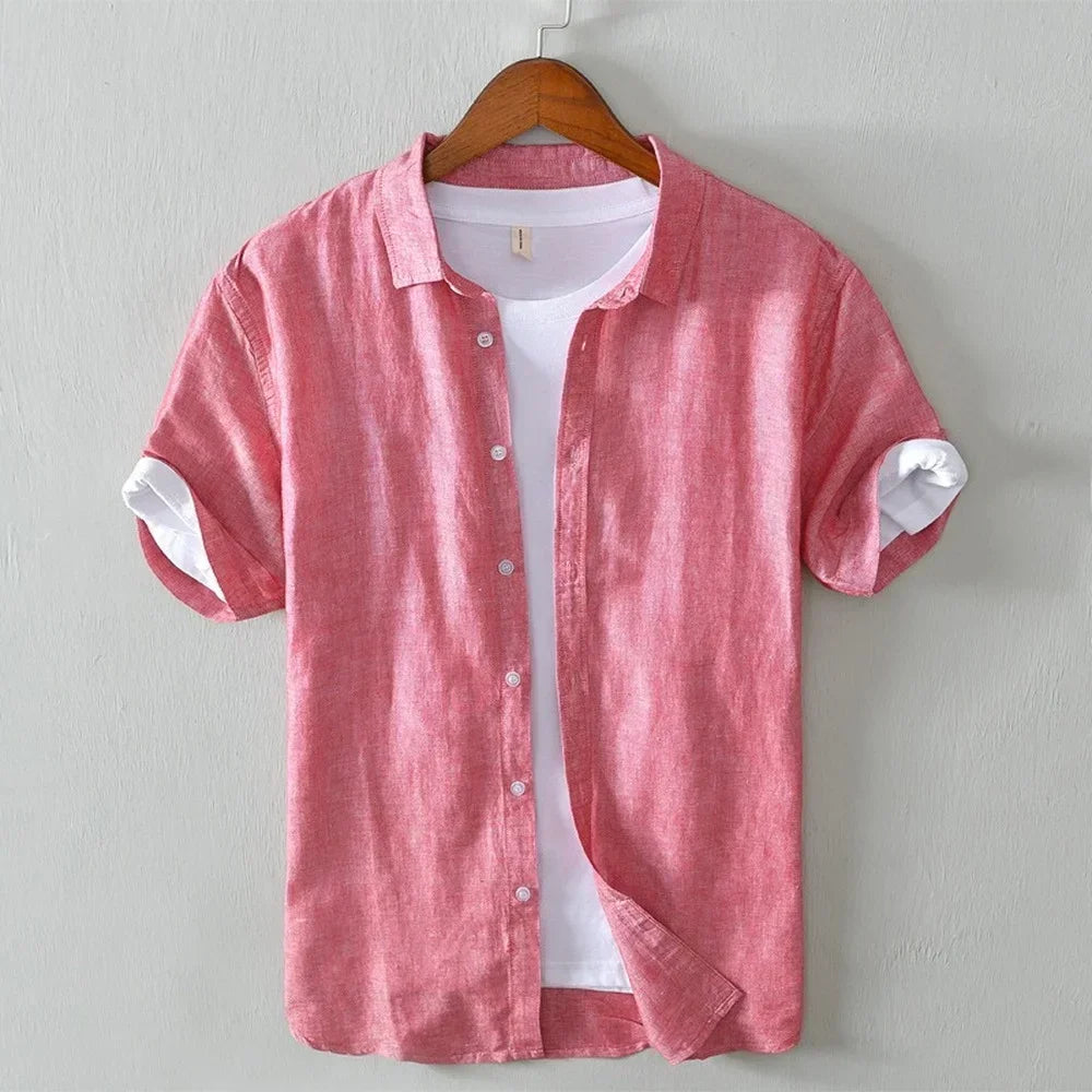 Oscar Relaxed Fit Button-Down Shirt | Short Sleeve Collared Shirt