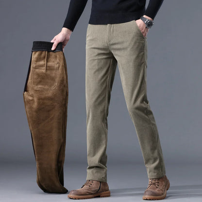 Joshua Straight Fit Pants |  Ribbed Side Pockets Pants