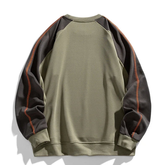 Harry Relaxed Fit Sweatshirt | Colorblock Crewneck Sweatshirt