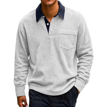 Sebastian Regular Fit Polo Shirt | Contrasting Collar Button Placket Polo Shirt