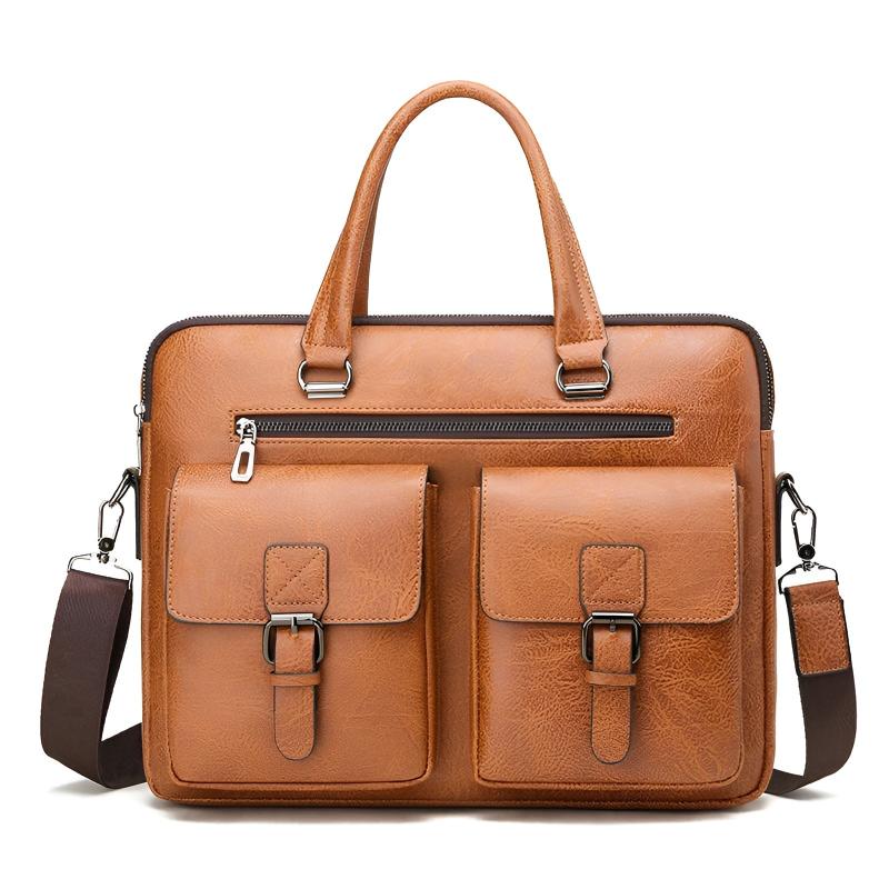Henry Structured Messenger Bag | Detachable Strap Buckle Closure Messenger Bag