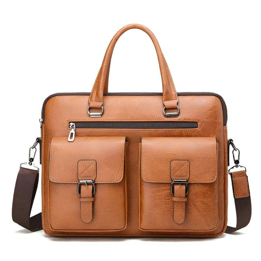 Henry Structured Messenger Bag | Detachable Strap Buckle Closure Messenger Bag