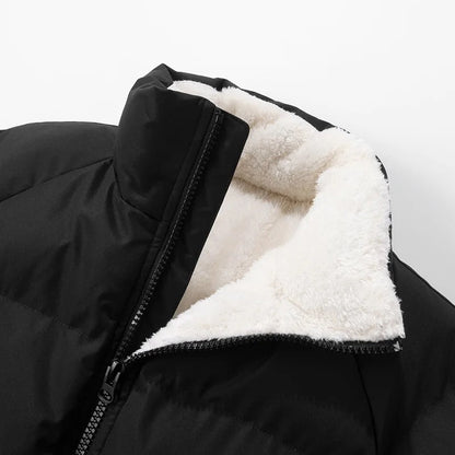 Theodore Relaxed Fit Puffer Jacket | Quilted High-Neck Hip-Length Jacket