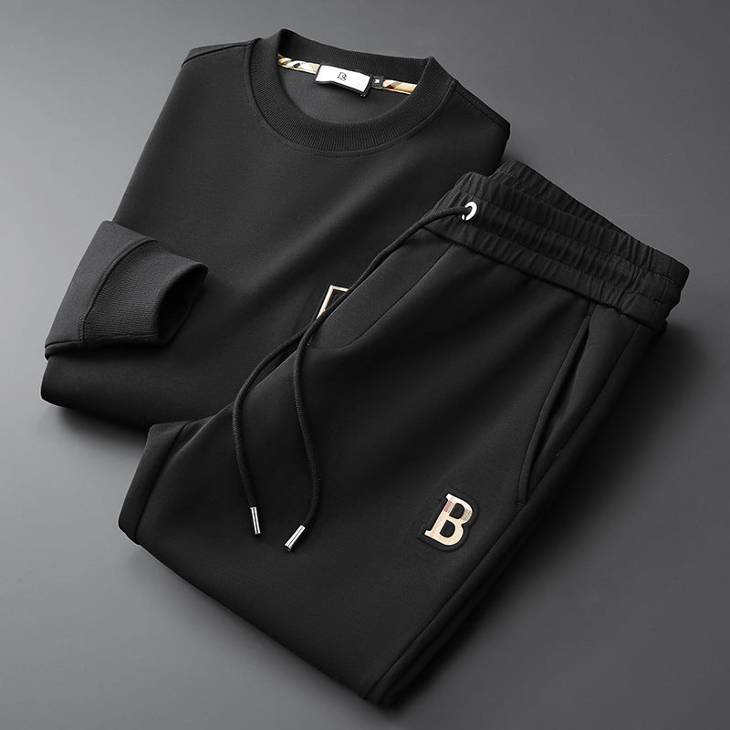 Theodore Relaxed Fit Sweatshirt And Joggers Two-Piece Set | Embroidered Casual Tracksuit